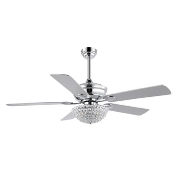 Cammy 52" Traditional Transitional Iron LED CEILING FAN - JONATHAN Y